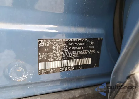 2023 Toyota Rav4 Xse из США, поврежденный, VIN 2T3E6RFV1PW042114